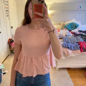 L.A. Hearts light pink crop top NEVER WORN